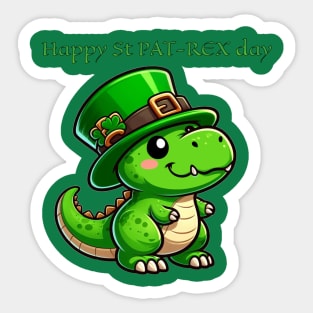 Saint Pat-rex day Sticker